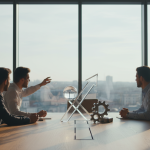 Nowoczesne biuro agencji marketingowej w Białymstoku w 2026 roku, zespół pracujący nad strategią wzrostu klienta.