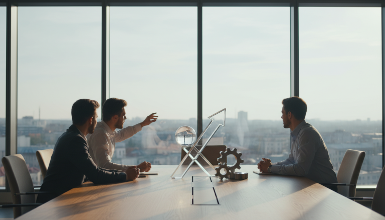 Nowoczesne biuro agencji marketingowej w Białymstoku w 2026 roku, zespół pracujący nad strategią wzrostu klienta.